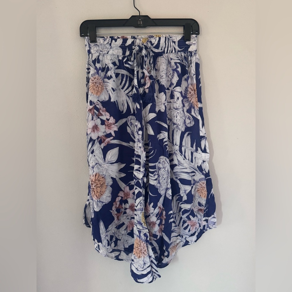 Anthropologie E By Eloise Kalalau Cropped Sleep Pants Exotic prints sz S - Picture 3 of 6